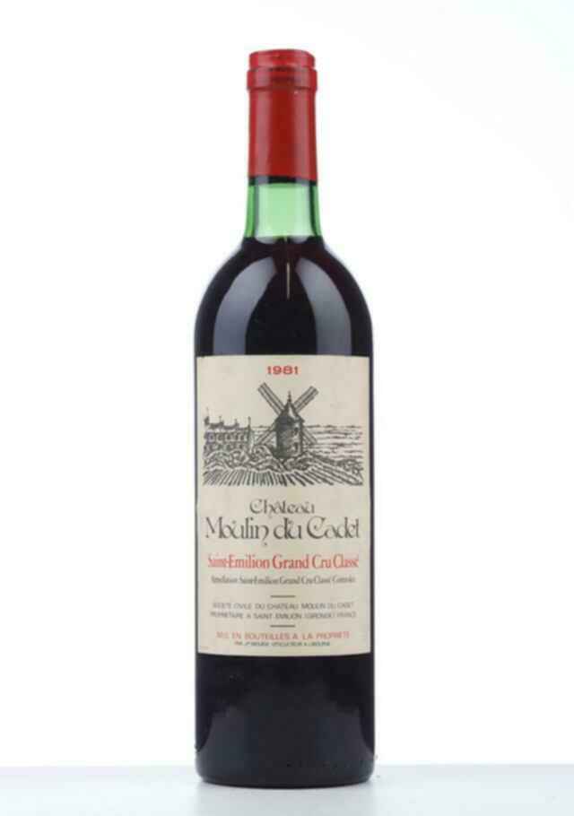Chateau Moulin Du Cadet 1981