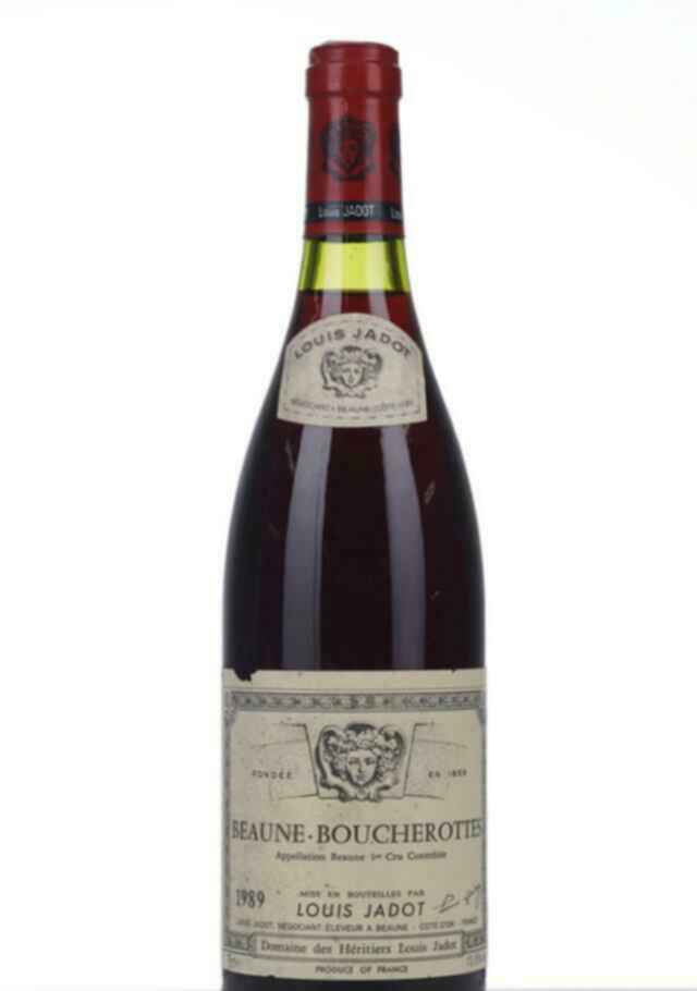 Louis Jadot Beaune Boucherottes 1er Cru 1989
