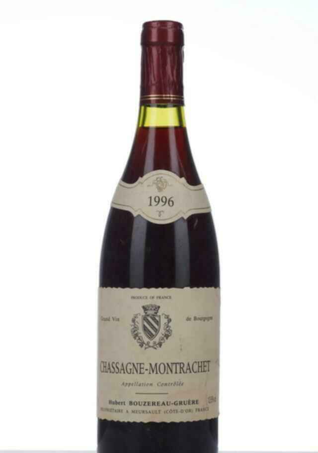 Hubert Bouzereau Gruere Chassagne Montrachet Rouge 1996