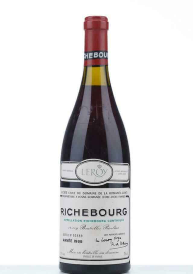 De La Romanee Conti Richebourg Grand Cru 1988