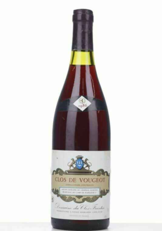 Albert Bichot Clos Vougeot Du Clos Frantin Grand Cru, 1986