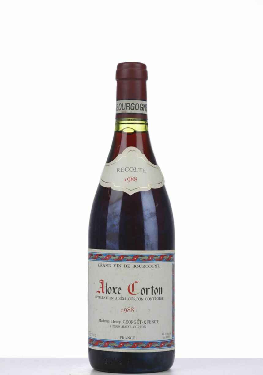 Mdme. Henry Georget Quenot Aloxe Corton, 1988