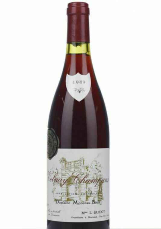 Monceau Boch Volnay Champans 1er Cru, 1989