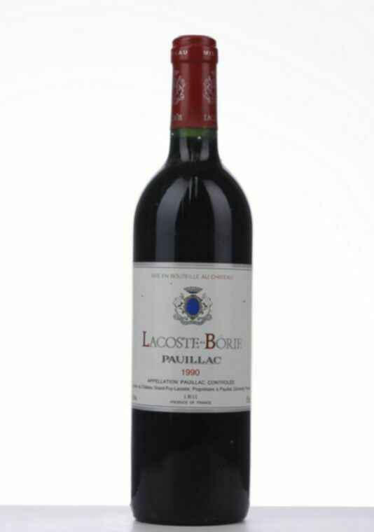 Chateau Grand-puy-lacoste Lacoste-borie, 1990