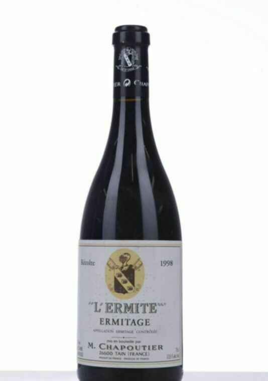 M.chapoutier L'ermite Ermitage Rouge, 1998