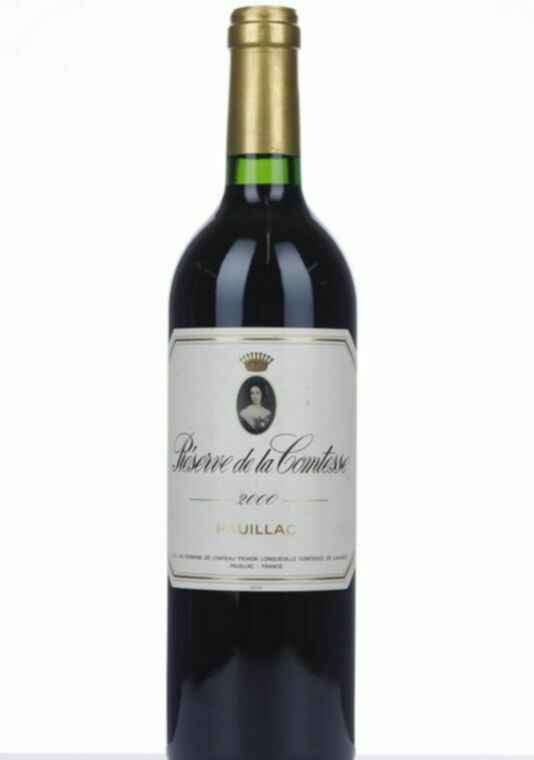 Chateau Pichon Lalande Reserve De La Comtesse, 2000