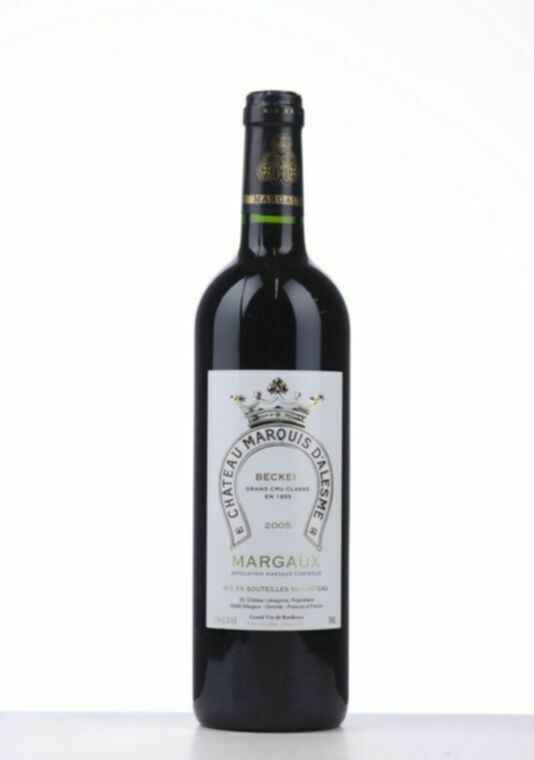 Chateau Marquis D'alesme Becker, 2005