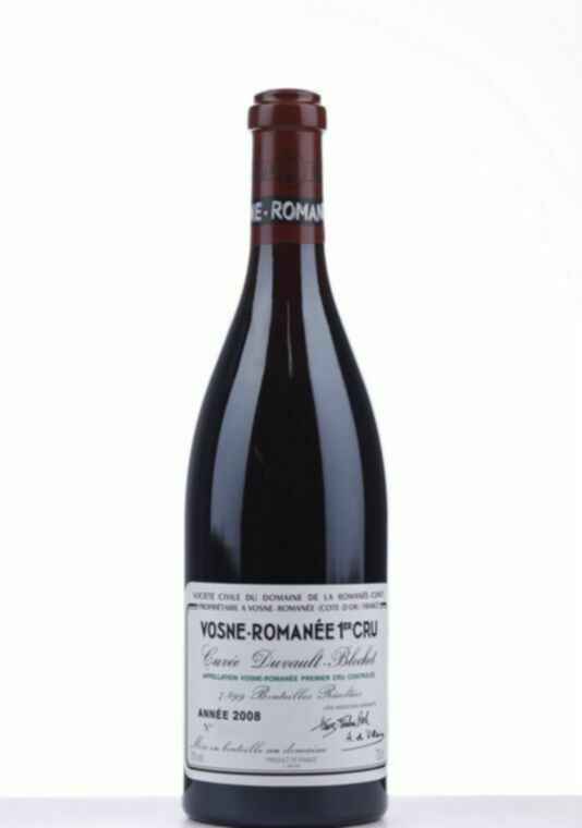 De La Romanee Conti Vosne Romanee Cuvee Duvault Blochet, 2008