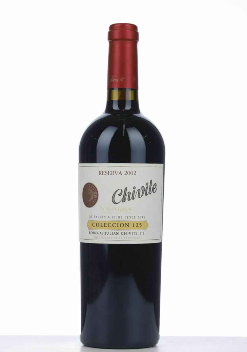 Julian Chivite Coleccion 125 Reserva, 2002