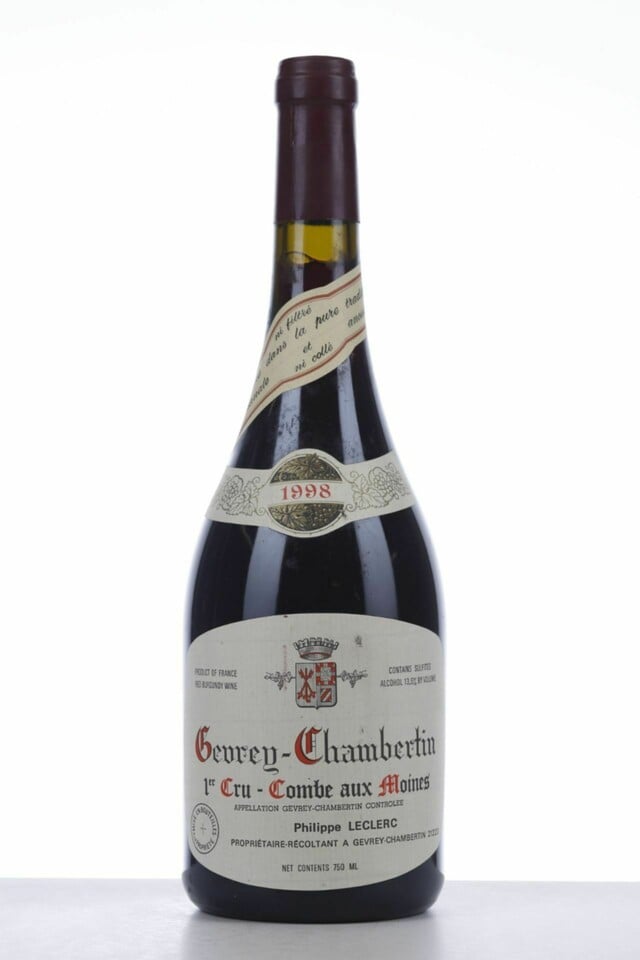 Rene Leclerc Gevrey Chambertin La Combe Aux Moines 1er Cru, 1998
