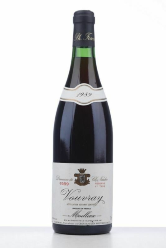 Foreau Vouvray Moelleux Reserve 1 Ère Trie, 1989