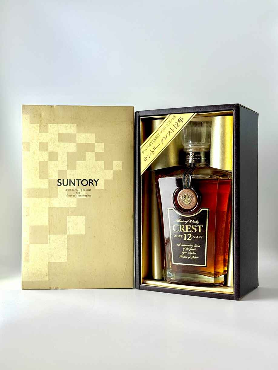 Suntory Crest 12yr 90s with box N.V.