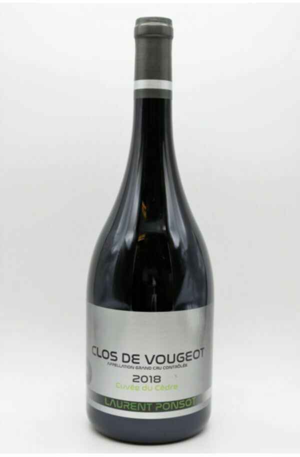 Laurent Ponsot Clos Du Vougeot Cuvee Du Cedre Grand Cru 2018