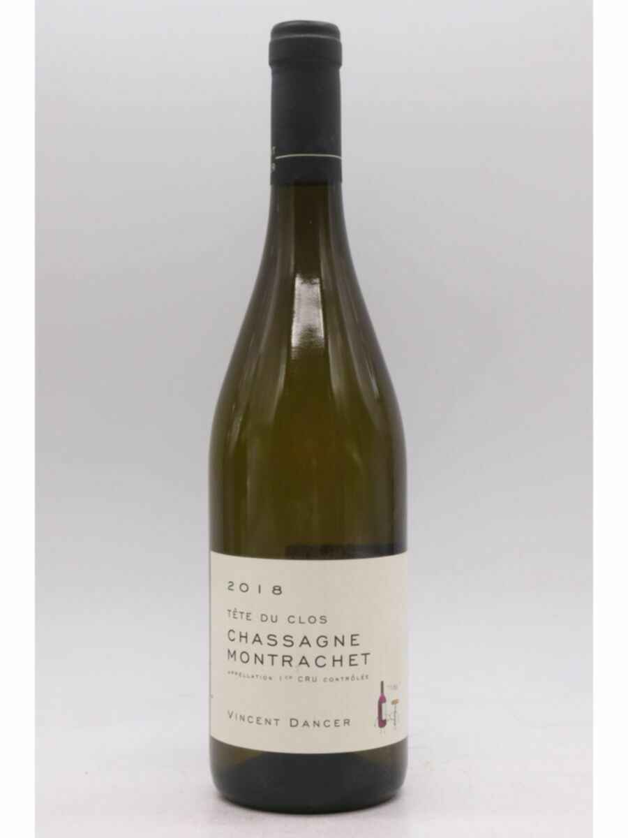 Vincent Dancer Chassagne Montrachet Blanc Tete De Clos 1er Cru 2018
