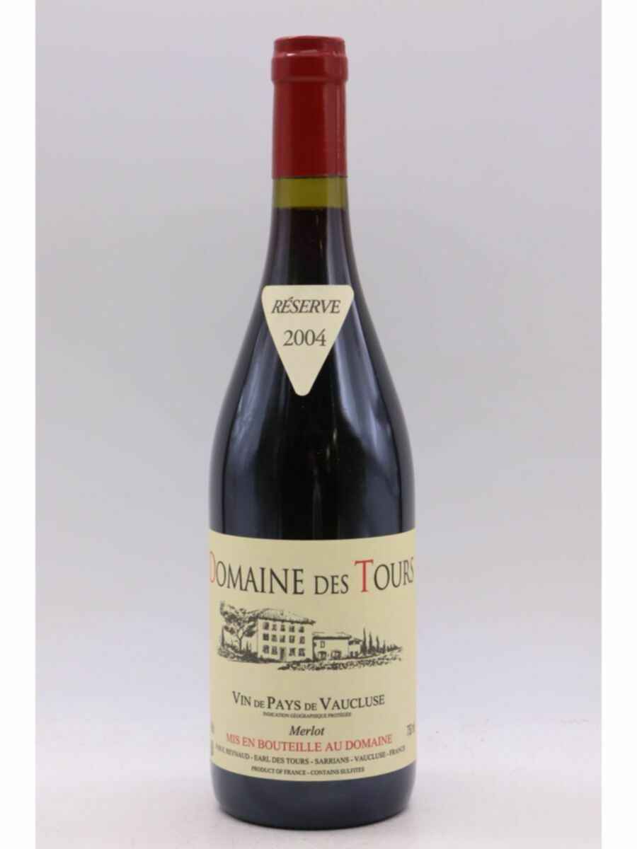 Rayas Domaine Des Tours  Vaucluse Merlot Reserve 2004