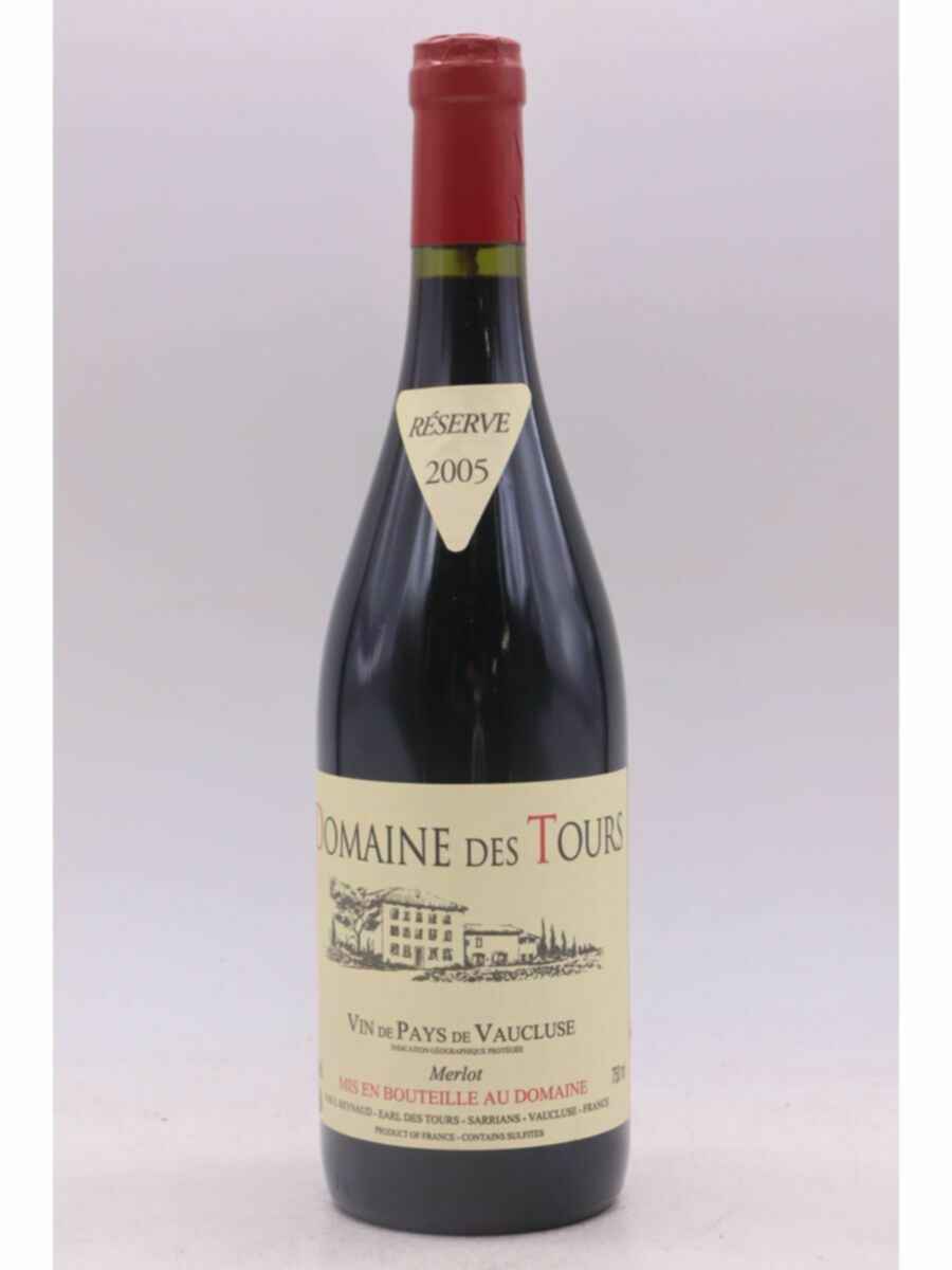 Rayas Domaine Des Tours  Vaucluse Merlot Reserve 2005