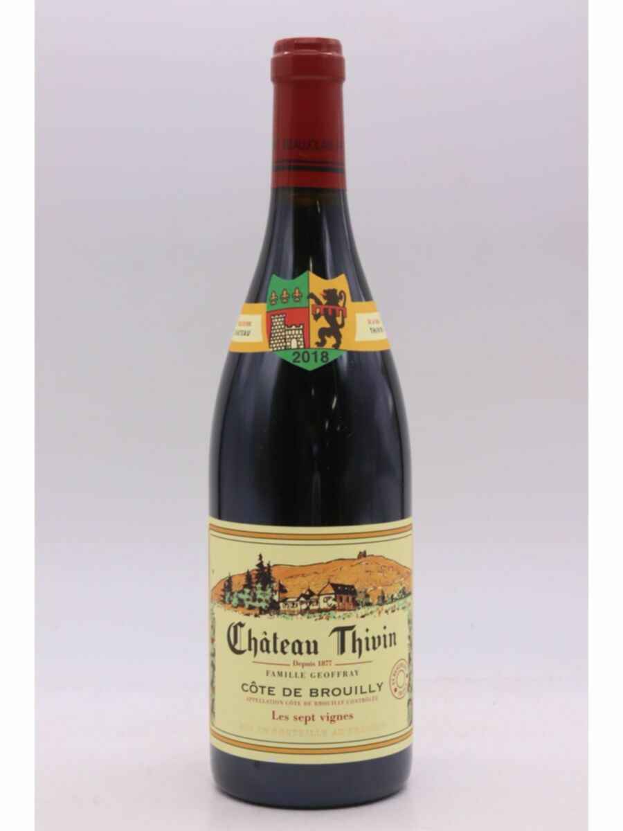 Chateau Thivin Cote De Brouilly Les Sept Vignes, 2018