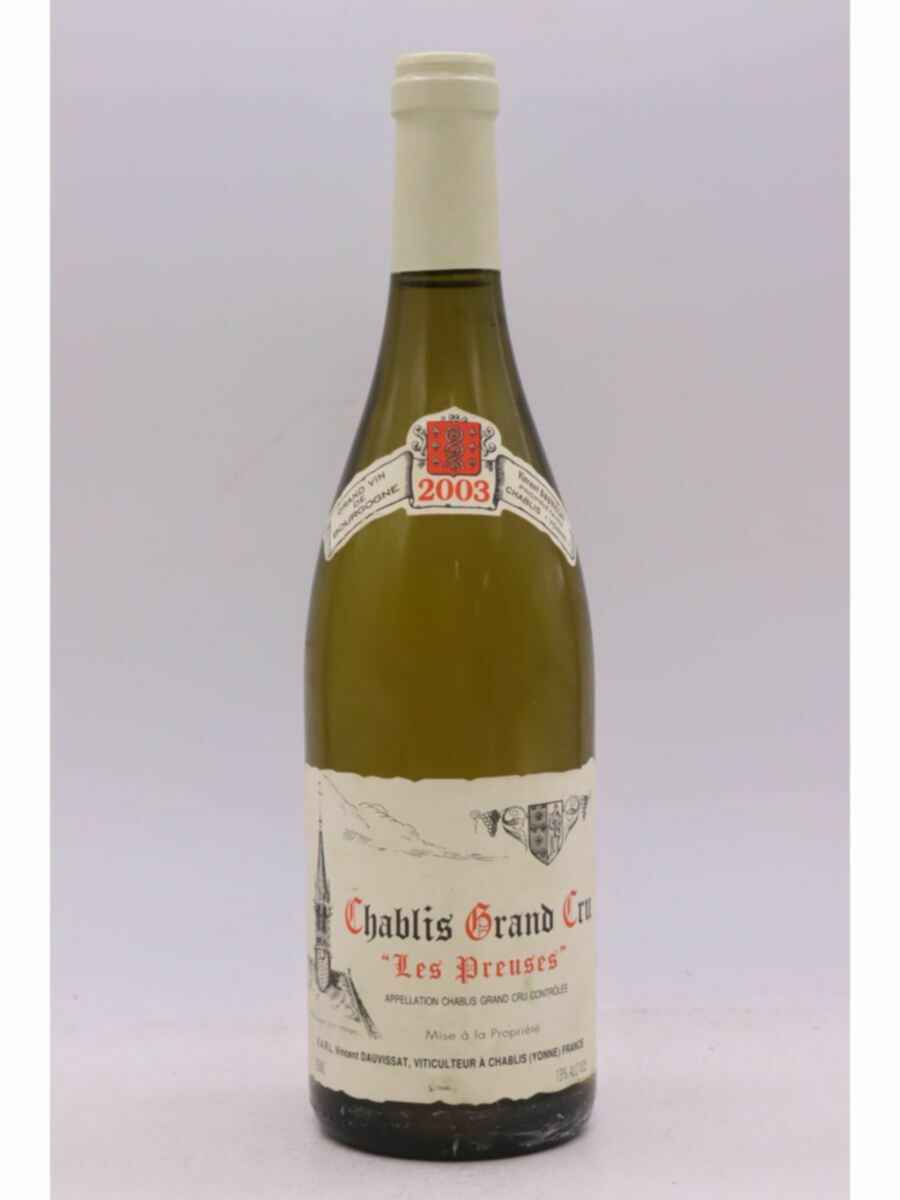 Vincent Dauvissat Chablis Les Preuses Grand Cru 2003