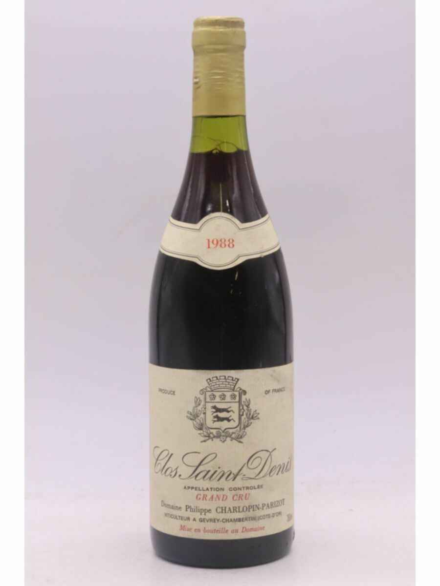 Philippe Charlopin Parizot Clos Saint Denis Grand Cru 1988