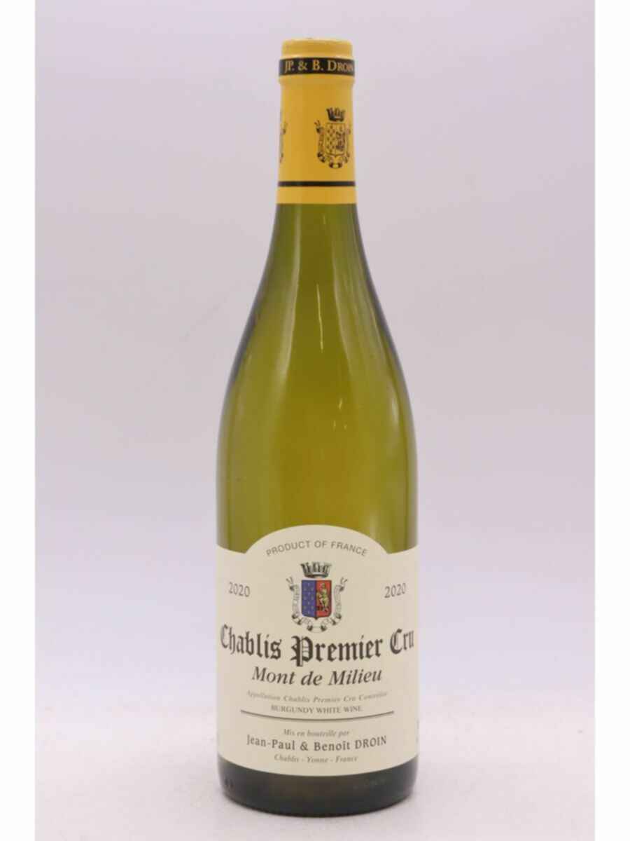 Jean Paul Droin Chablis 1er Cru Mont Du Milieu 2020