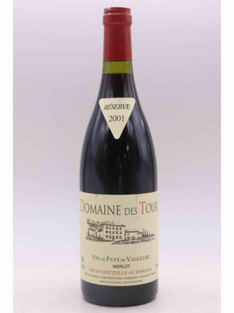 Rayas Domaine Des Tours  Vaucluse Merlot Reserve 2001