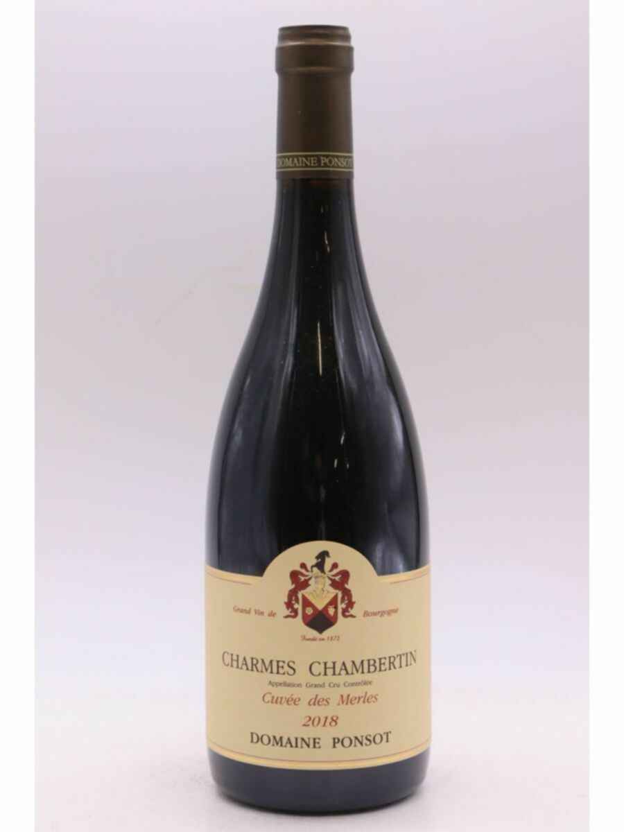 Ponsot Charmes Chambertin Cuvee Des Merles Grand Cru 2018