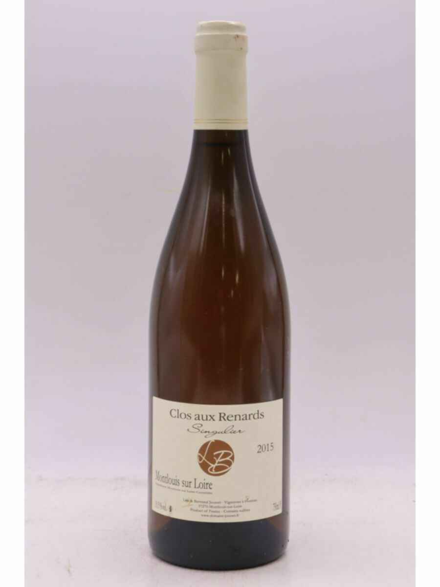 Lise & Bertrand Jousset Montlouis Singulier Clos Aux Renards 2015