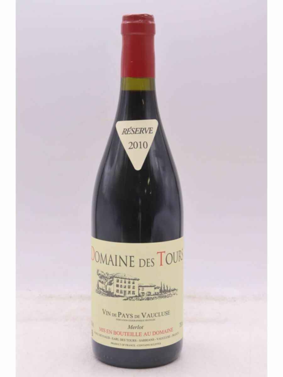 Rayas Domaine Des Tours  Vaucluse Merlot Reserve 2010
