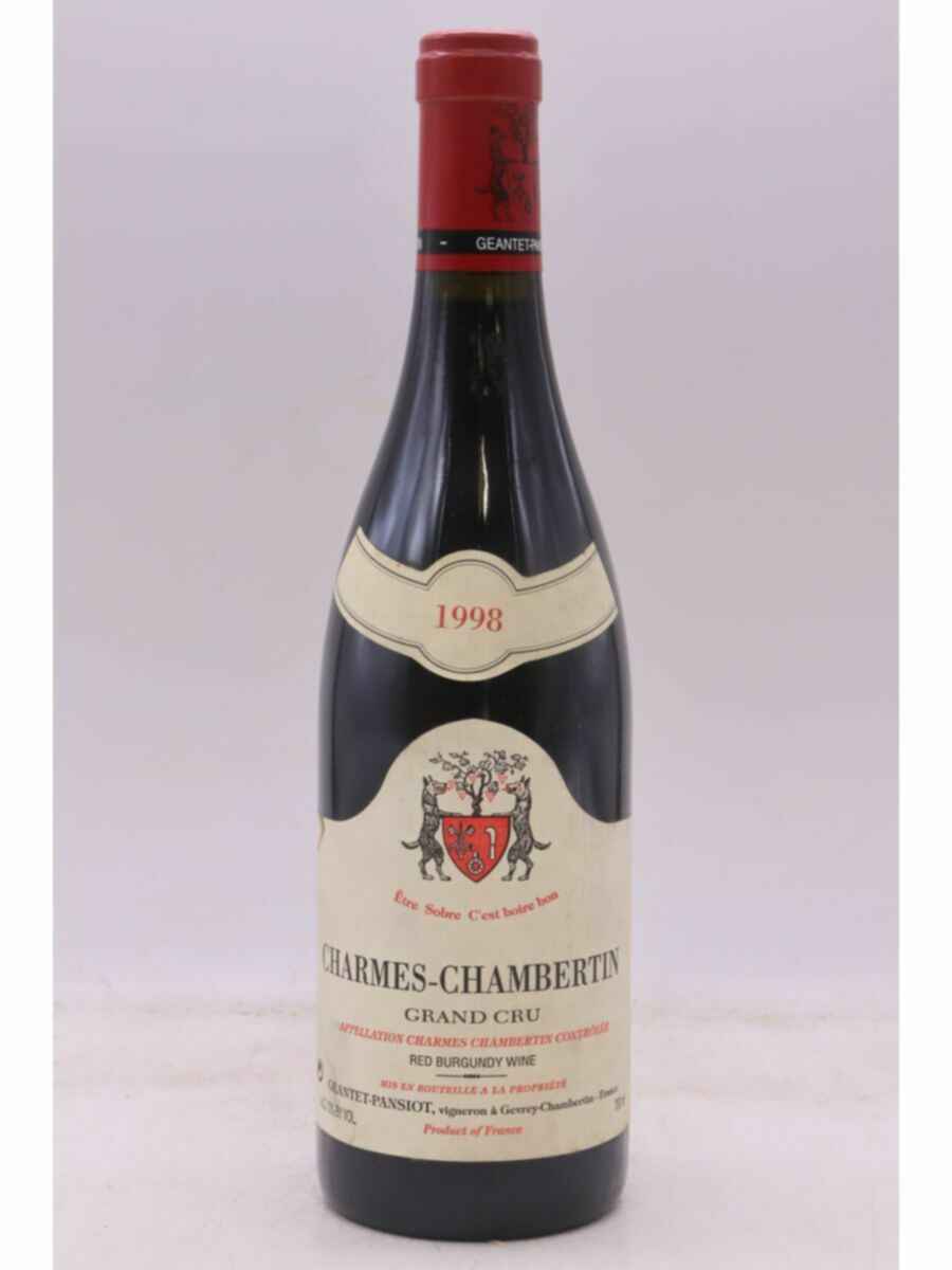 Geantet Pansiot Charmes Chambertin Grand Cru 1998