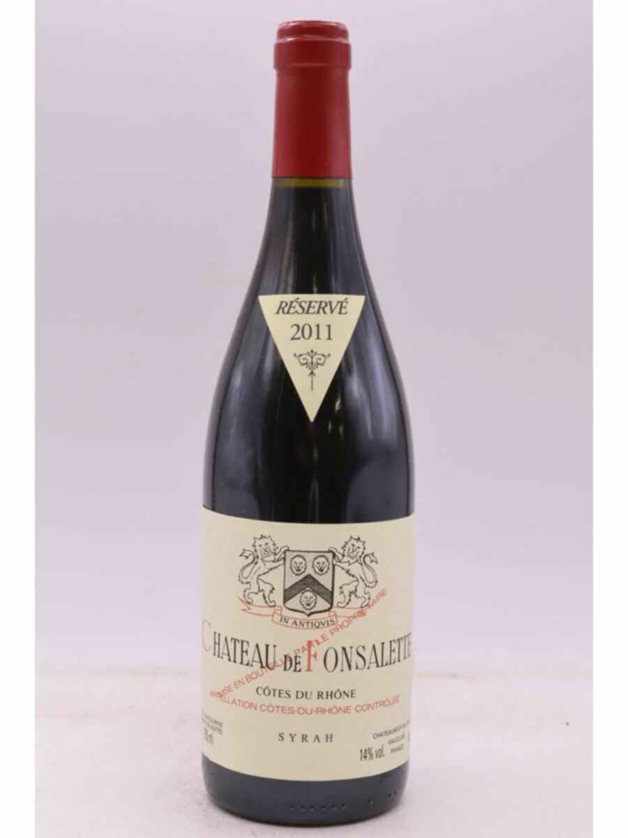 Rayas Chateau De Fonsalette Reserve Syrah 2011