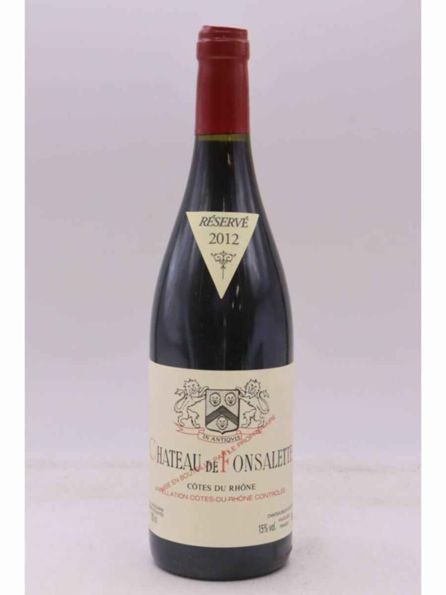 Rayas Chateau De Fonsalette Reserve 2012
