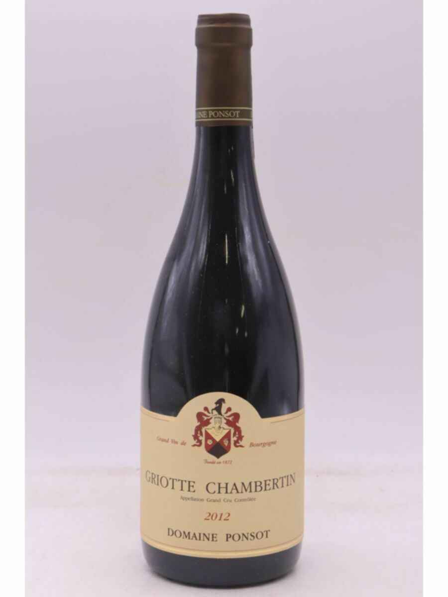 Ponsot Griotte Chambertin Grand Cru 2012