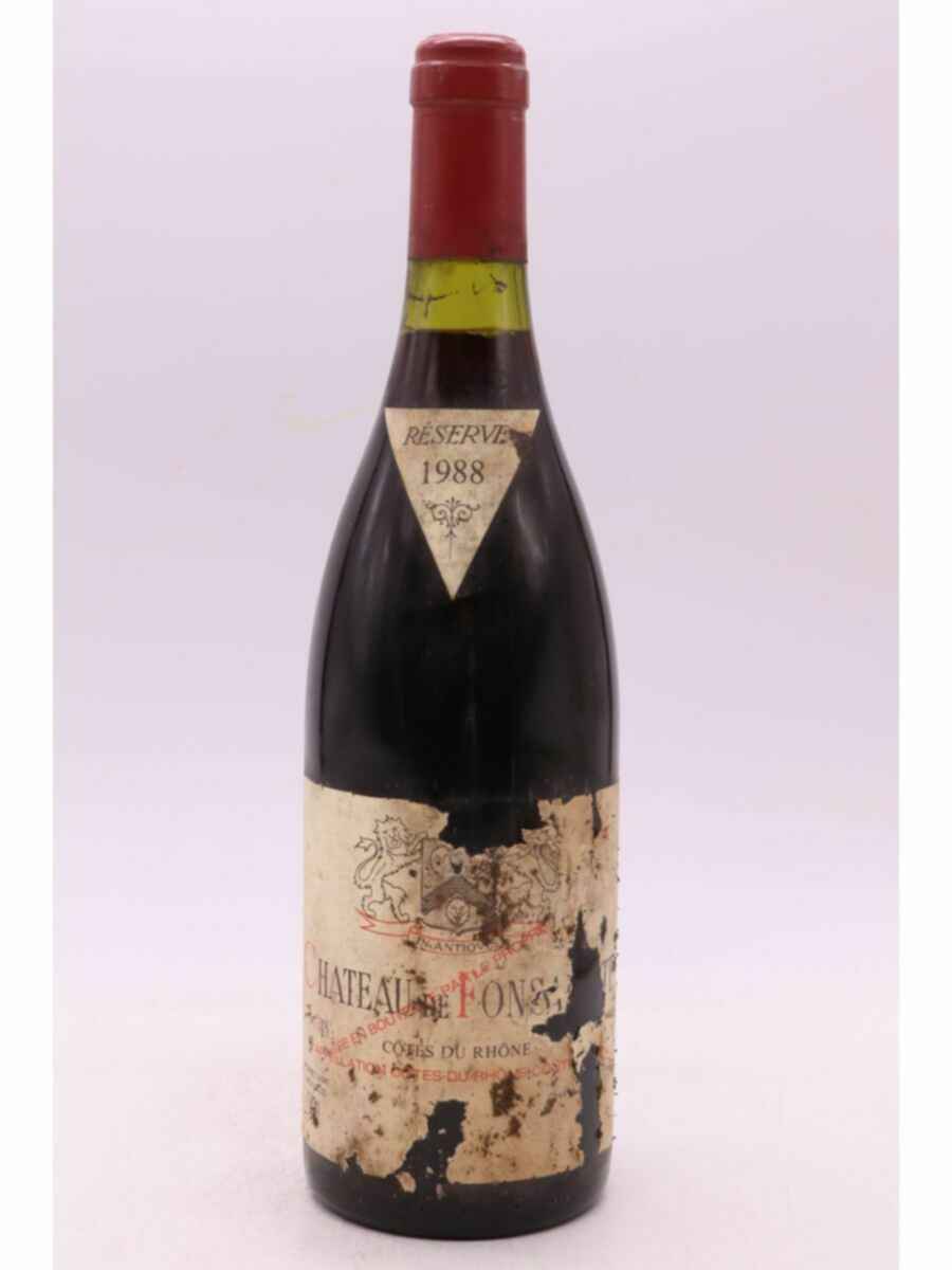 Rayas Chateau De Fonsalette Reserve 1988
