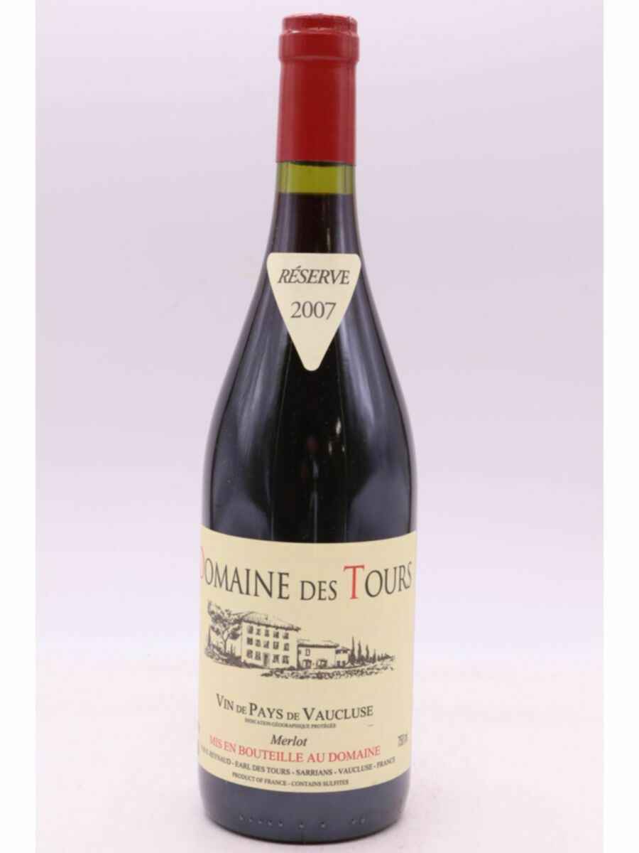 Rayas Domaine Des Tours  Vaucluse Merlot Reserve 2007