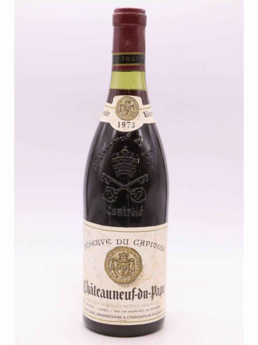 Jean Trintignant Chateauneuf Du Pape Reserve Du Capitole 1975