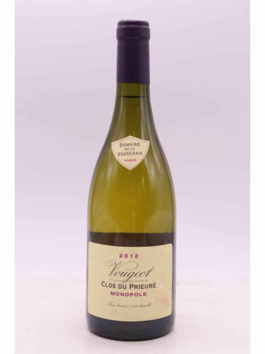 De La Vougeraie Vougeot Blanc Clos Du Prieure 2012