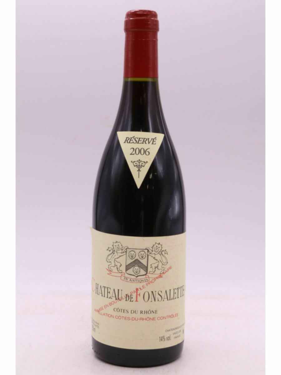 Rayas Chateau De Fonsalette Reserve 2006