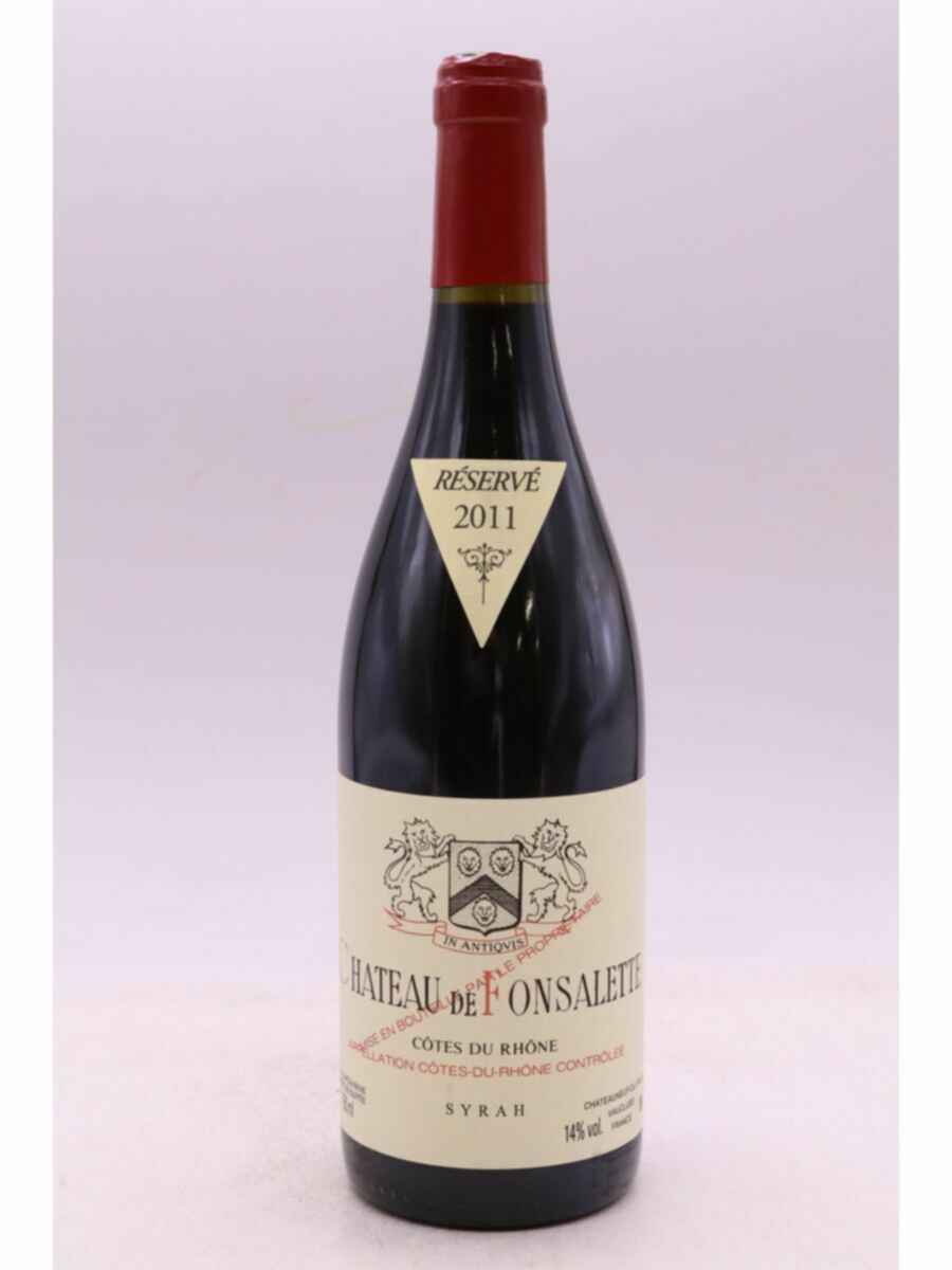 Rayas Chateau De Fonsalette Reserve Syrah 2011