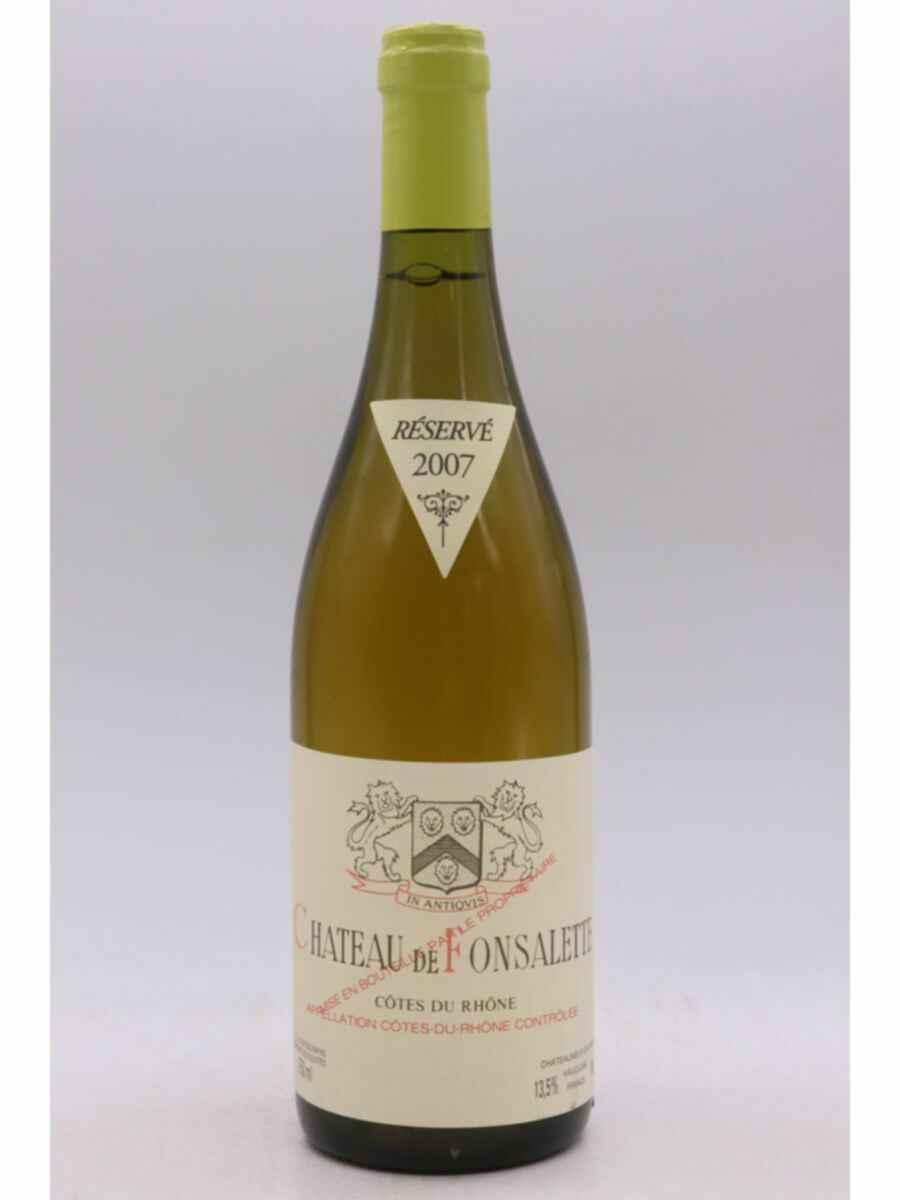 Rayas Chateau De Fonsalette Reserve Blanc 2007
