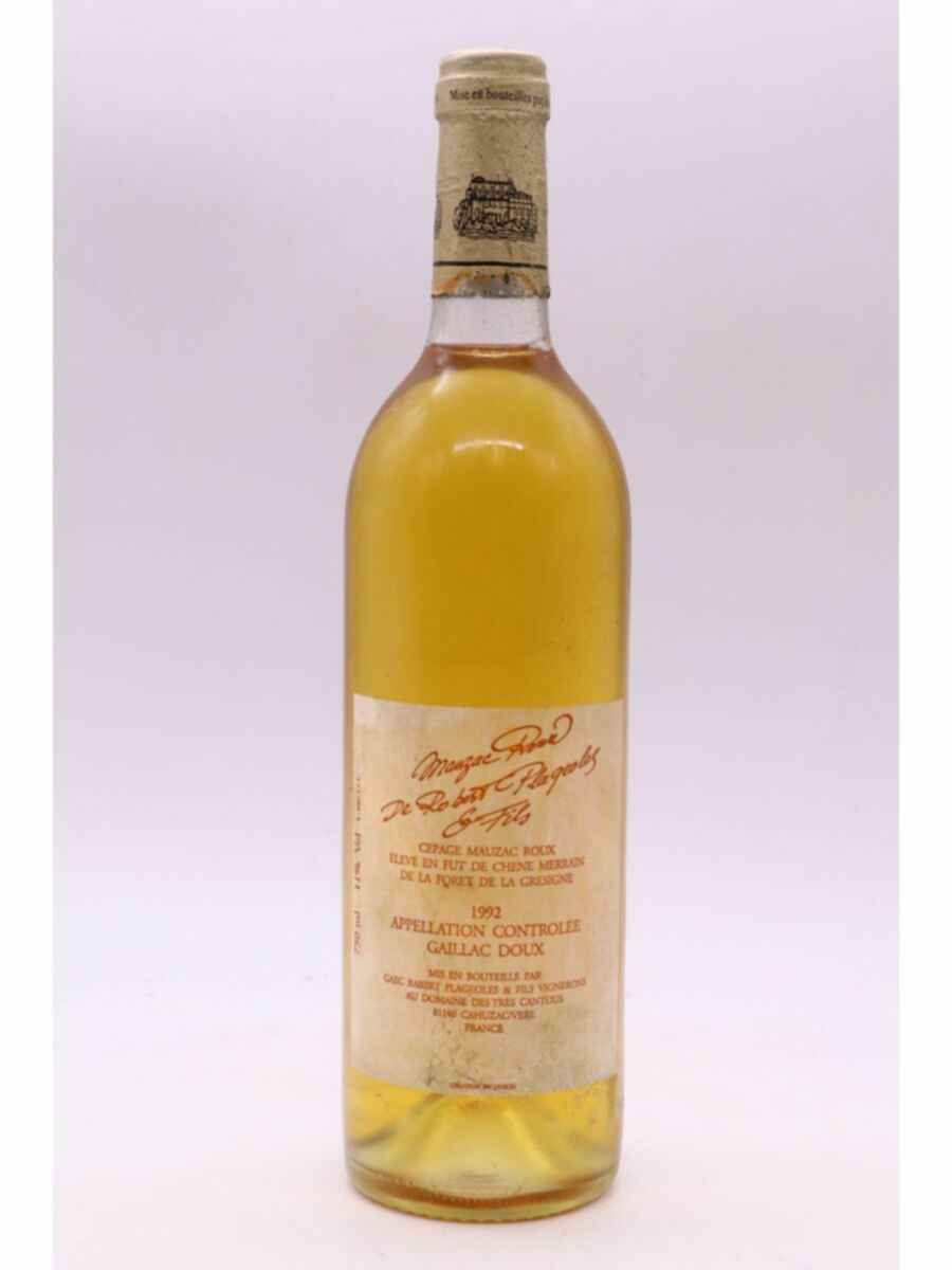 Robert Plageoles Gaillac Doux Vin D'antan 1992