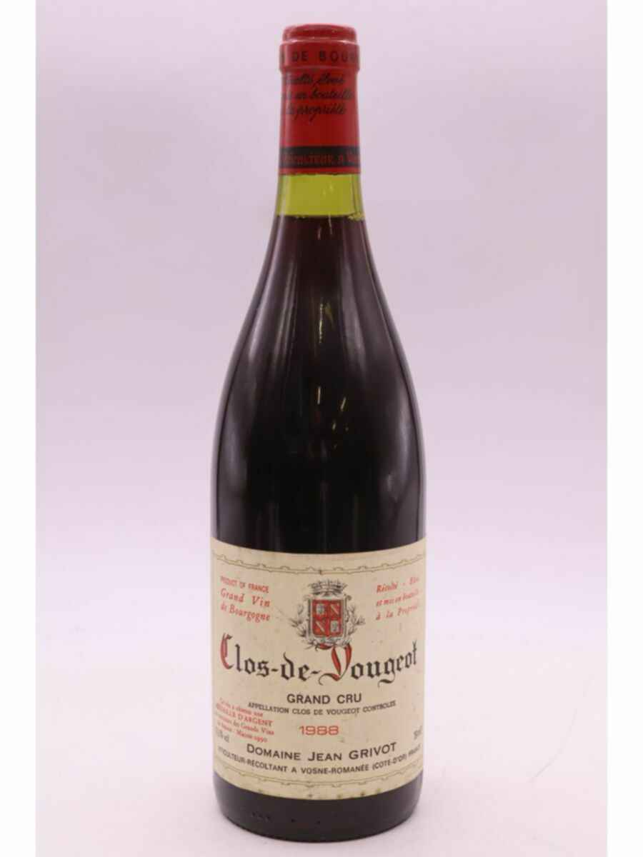 Jean Grivot Clos De Vougeot Grand Cru, 1988