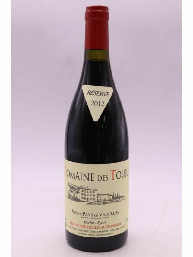 Rayas Domaine Des Tours Vaucluse Merlot-syrah Reserve, 2012