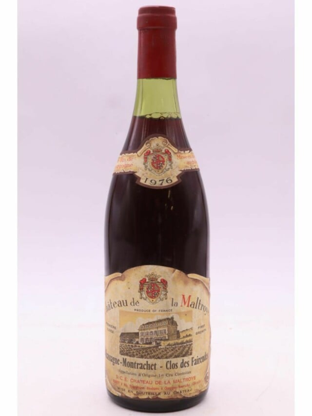 La Maltroye Chassagne Montrachet Morgeot Boudriottes 1er Cru, 1976