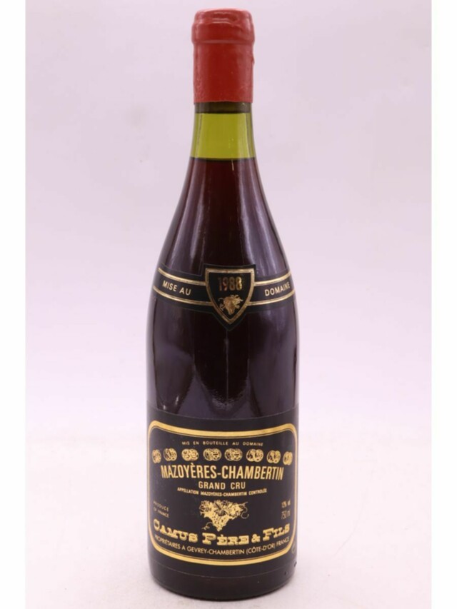 Camus Pere Et Fils Mazoyeres Chambertin Grand Cru, 1988