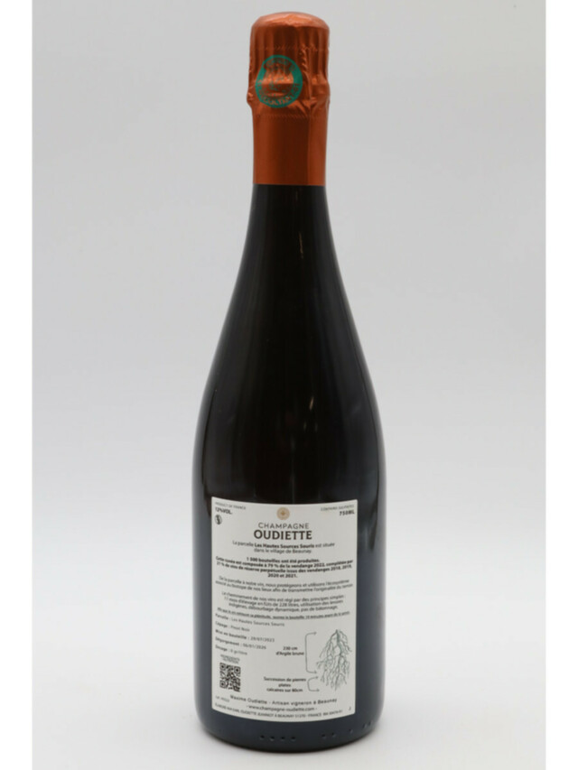 Oudiette Hss Les Hautes Sources Souris Blanc De Noirs Extra Brut R22