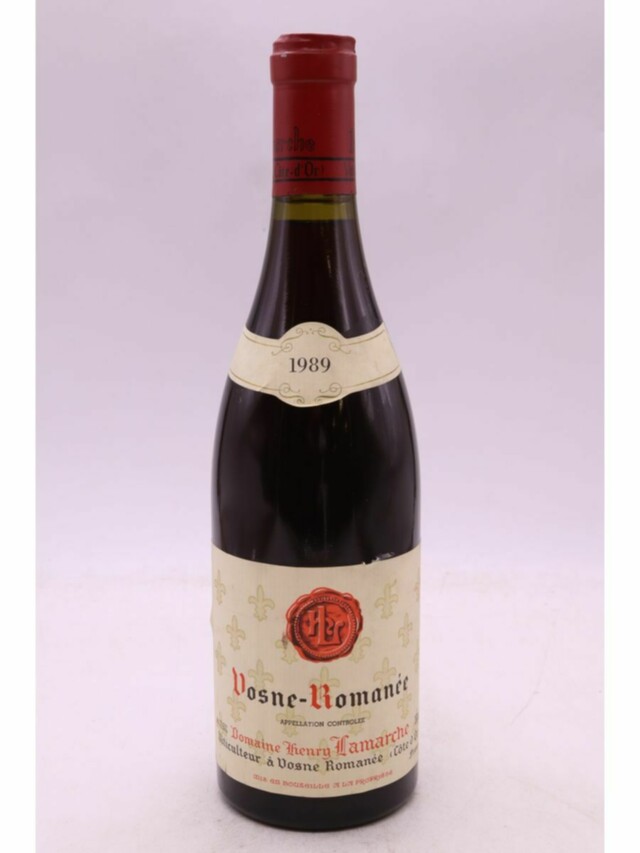 Henry Lamarche Vosne Romanee Rouge, 1989
