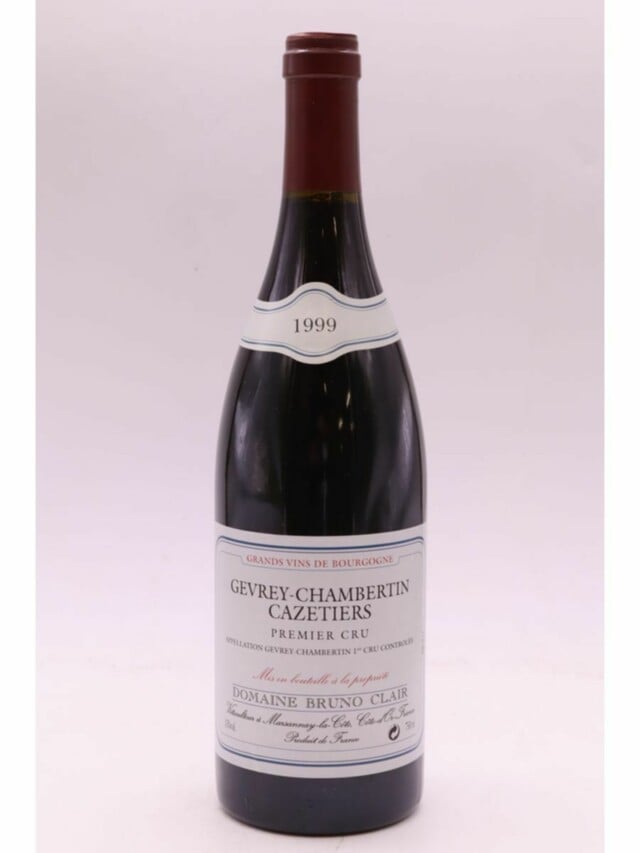 Bruno Clair Gevrey Chambertin Les Cazetiers 1er Cru, 1999
