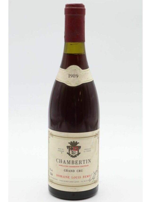Louis Rémy Chambertin Grand Cru, 1989