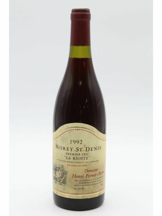 Perrot Minot Morey Saint Denis La Riotte 1er Cru, 1992