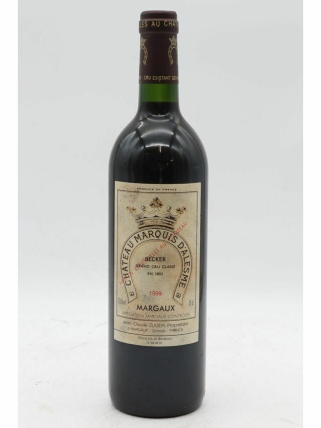 Château Marquis D'alesme, 1999